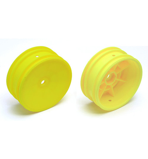 Associated Buggy Front Hex Wheels 2.2 in/12 mm yellow ASC9691