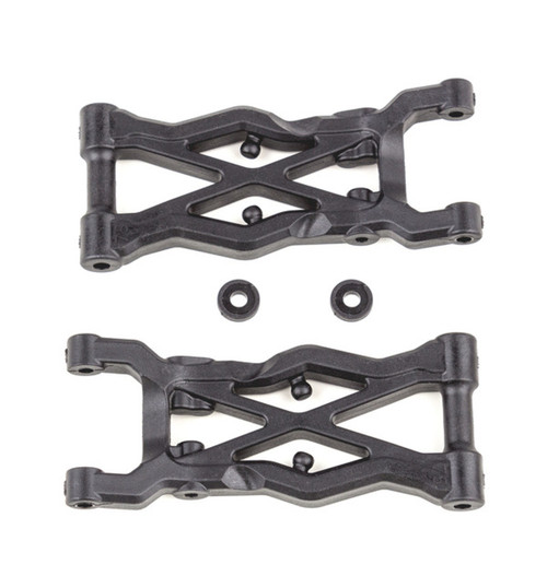 Associated RC10b6.2 Factory Team Rear Suspension Arms 75mm Carbon Fiber ASC91874