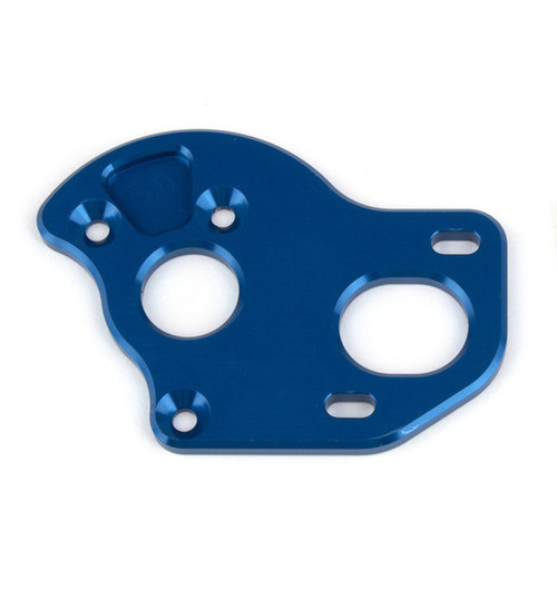 Associated RC10t6.2 Laydown Motor Plate Blue Aluminum ASC71145