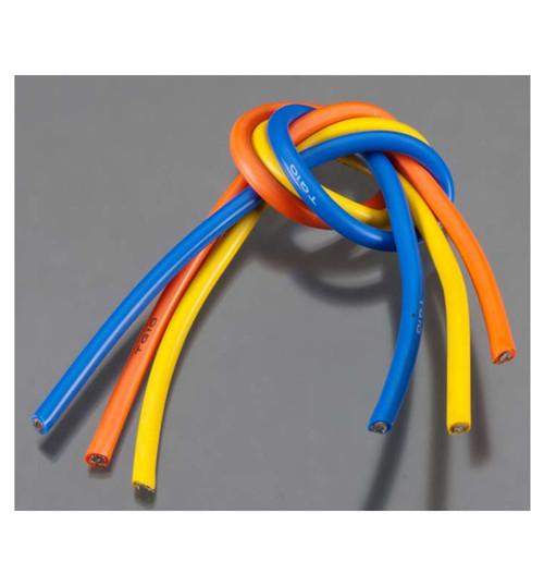 TQ Wire 10 Gauge Wire 1 3-Wire Kit Blue/Yellow/Orange TQW1104