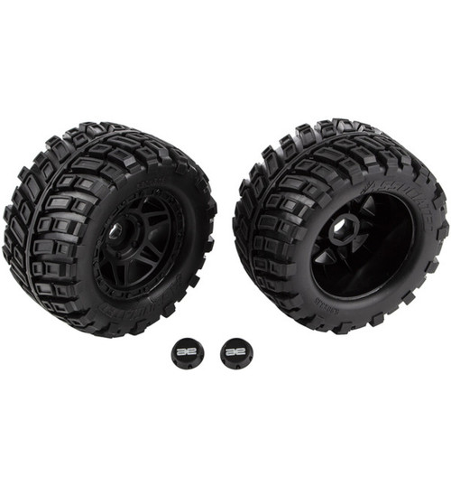 Associated RIVAL MT8 Tires and Wheels mounted ASC25919