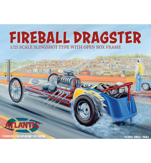 Atlantis Models Company Fireball Dragster 1/25 Scale Plastic Model Kit AANM6710