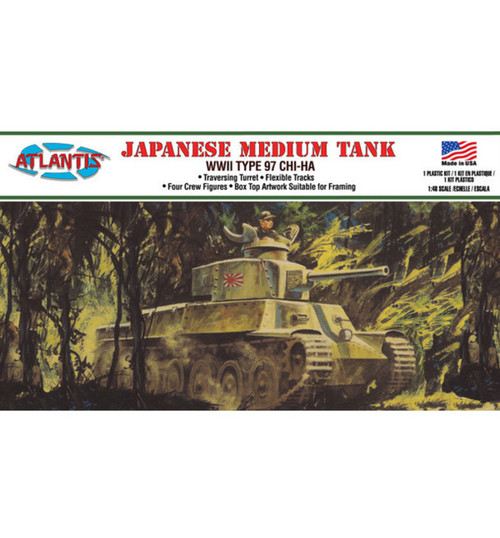 Atlantis Models Japanese Chi-Ha Type 97 Medium Tank 1:48 AANA313