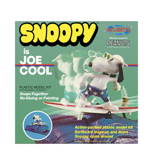 Atlantis Models Snoopy is Joe Cool Motorized Model Kit AANM7502