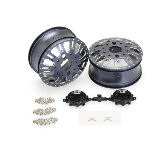 CEN Racing Kg1 Kd004 Duel Rear Dually Wheel Gunmetal Anodized 2 CEGCKD0658