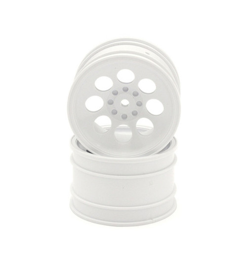 Kyosho 8Hole Wheel50mm(White/2 pieces/OPTIMA) KYOOTH245W