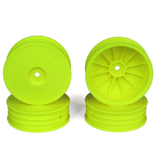 DE Racing Slim Speedline Buggy Wheels TLR 22 3.0-4.0 Front Yellow DER-SB4-SLY