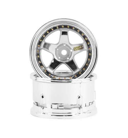 DS Racing Drift Element 5 Spoke Drift Wheels (Triple Chrome) (2) DSCDE008