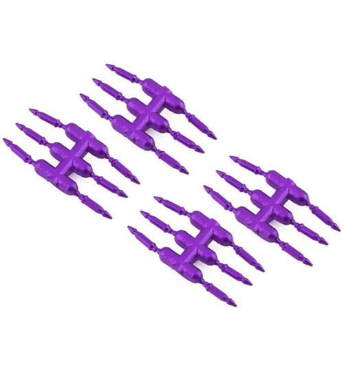DS Racing Drift Element Scale Bullet Lug Nuts (Purple) (24) DSC-DEN-3PUA