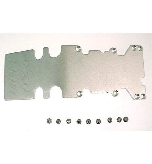 GPM Racing Traxxas T-Maxx Silver Aluminum 3mm Rear Skid Plate TMX1331R08