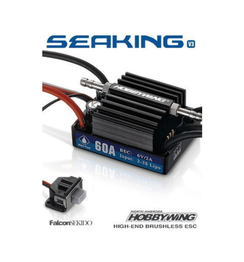 Hobbywing Seaking 60a V3.1 Brushless Waterproof Esc for Marine Use HWI30302200