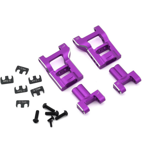 Yokomo Adjustable Rear Short H Arm Kit (Purple) YOKY2-P08RASA