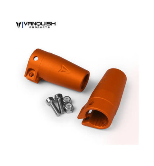 Vanquish Axial Wraith / Yeti Clamping Lockouts Orange Anodized VPS07673