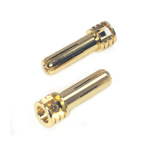 Trinity 5mm Pure Copper Gold Plated Bullet connectors (2) TRIREV2204