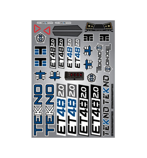 Tekno RC Decal Sheet (ET48 2.0) TKR9646