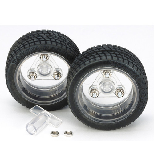 Tamiya Sports Tire Set (56 Mm Diameter Clear Wheel Specification) TAM69916