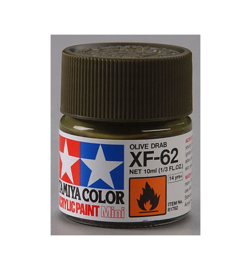 Tamiya Acrylic Mini XF62 Olive Drab TAM81762