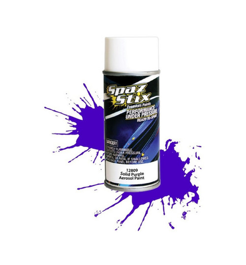 Spaz Stix Solid Purple Aerosol Paint 3.5oz Can SZX12809