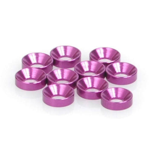 Schumacher Racing Speed Pack - M3 Csk Washers - Purple alum pk10  SCHU2988