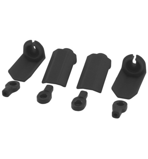 RPM R/C Products Shock Shaft Guard Black Traxxas 1:10 Scale shocks (4) RPM80402