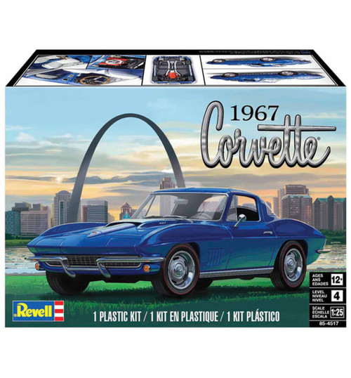 Revell 1/25 67 Corvette Coupe Plastic Model Kit RMX854517