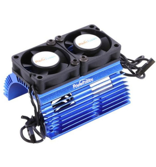 PowerHobby Heat Sink W/ Twin Blue PHBPH1289BLUE