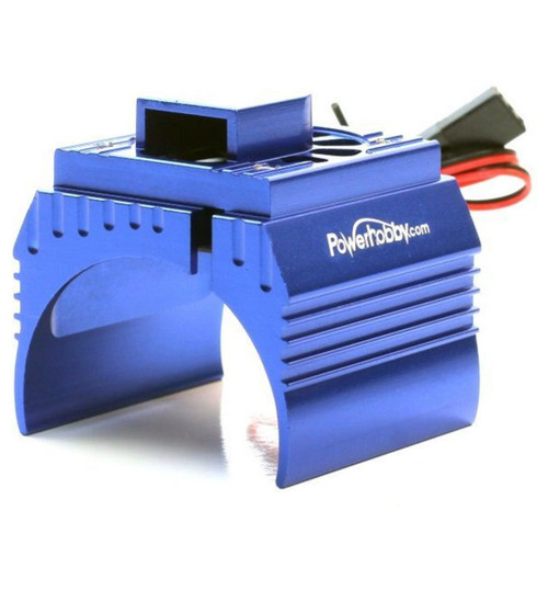 PowerHobby Aluminum Cooling Fan 1/8: Blue PHB18FSBLUE