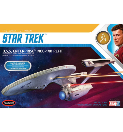 Polar Lights 1/1000 Star Trek USS Enterprise Refit Wrath Khan PLL974M