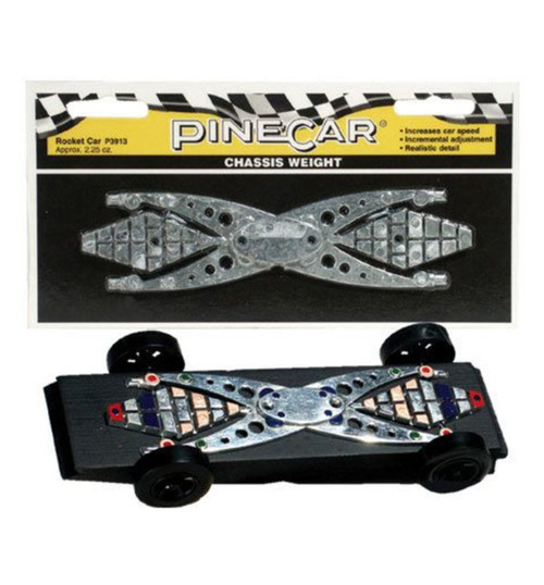 Pinecar Chassis Weight Rocket Car 2.25 oz PIN3913