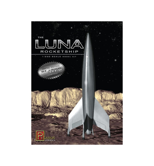 Pegasus Hobbies 1/350 Chrome Plated Luna Rocketship Model Kit PGH9410
