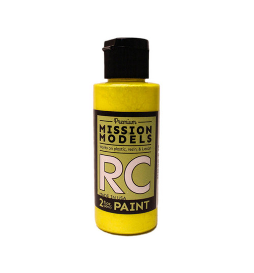 Mission Models Iridescent Yellow Water-Based Rc Airbrush Paint 2oz MIOMMRC-033