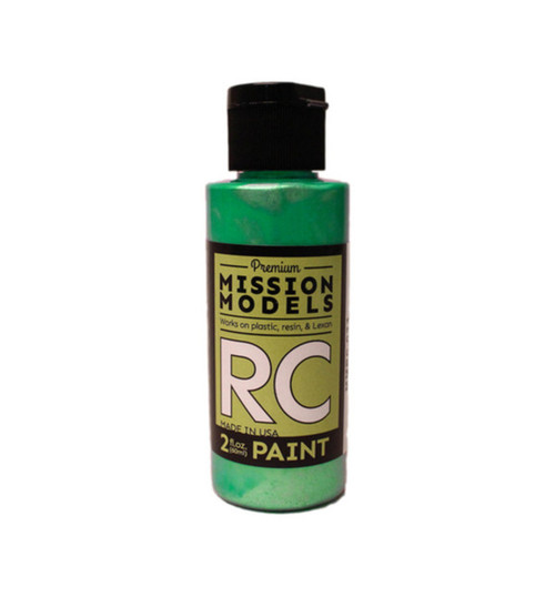 Mission Models Iridescent Teal Water-Based Rc Airbrush Paint 2oz MIOMMRC-034