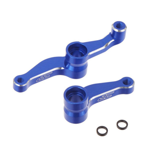 JConcepts Aluminum Steering Bell Cranks Blue RC10B5/B5M/T5 JCO23541