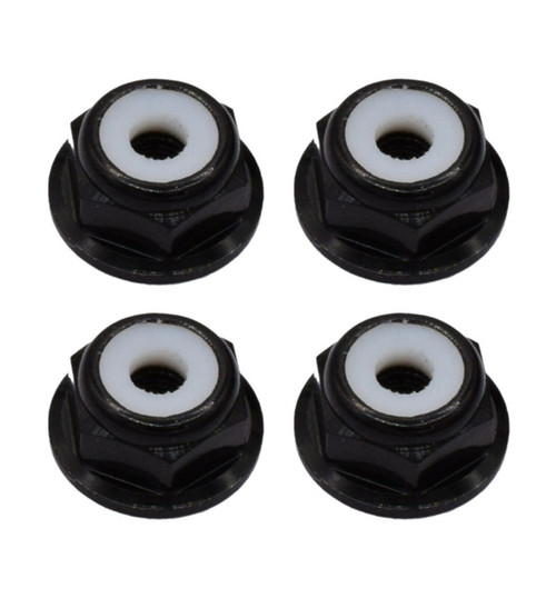 Hot Racing Aluminum 9mm Flanged M3 Lock Nut (4) LNF3B01