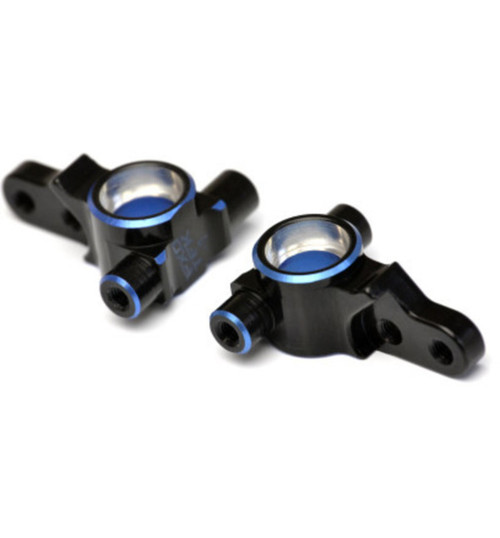 Exotek B6.4 Steering Blocks 1mm 7075 2 Color Anodizing EXO2138