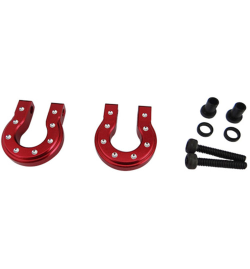 Hot Racing Red Aluminum Monster D Ring for TRX4 SCX SCX2 ACC808MR02