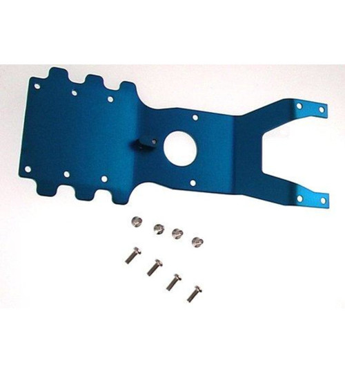 GPM Racing Monster Gt Blue Aluminum Front Skid Plate W/Steering Mount AGM1331F