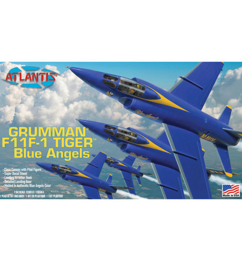 Atlantis Models US NAVY Blue Angels F-11F1 Grumman Tiger 1/55 AANH169
