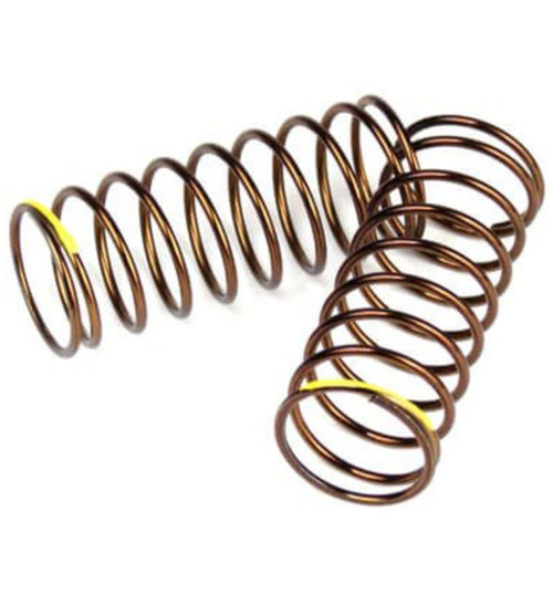 Tekno RC Shock Spring Set Front 1.4x9.375 4.00lb/in 50mm yellow TKR7235