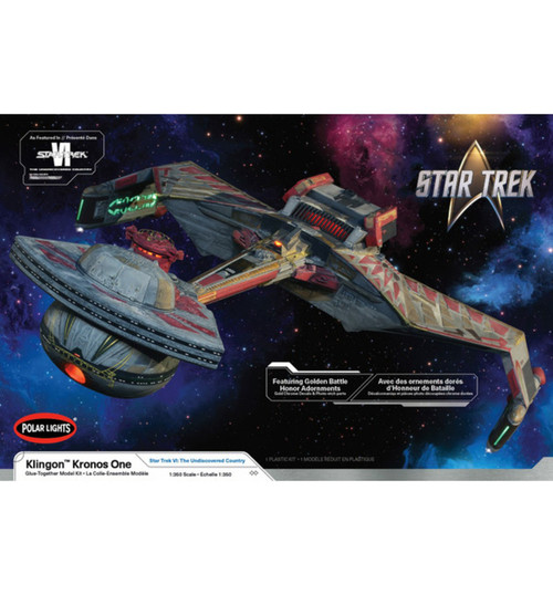 Polar Lights 1:350 Star Trek 6: Undiscovered Klingon Kronos One Plastic PLL997M