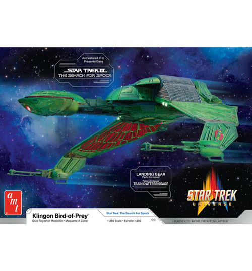 AMT 1/350 Star Trek Klingon Bird of Prey Plastic Model Kit AMT1400M