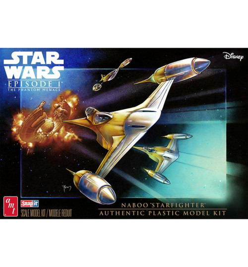 AMT 1/48 Star Wars: N-1 Naboo Starfighter Snap Plastic Model Kit AMT1376