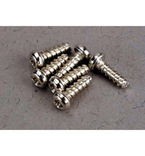 Traxxas Round Head Self-Tapping Screw 2x6mm Revo (6) TRA2674