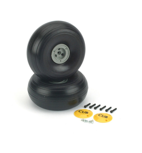 DU-BRO 1/4 light weight J-3 Cub Wheels (2) DUB425TLC