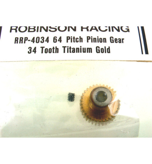 Robinson Racing Titanium Nitride steel 64p 34 t gear RRP4034