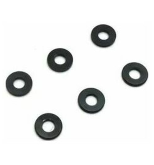 Kyosho Aluminum Collar 3x7x1mm / Black / 6 pieces KYO97059-01BK