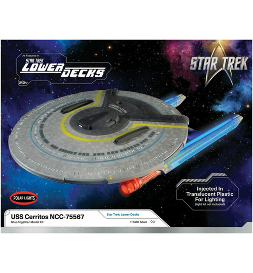 Polar Lights Star Trek Lower Decks U.S.S. Cerritos Plastic Model Kit POL1002