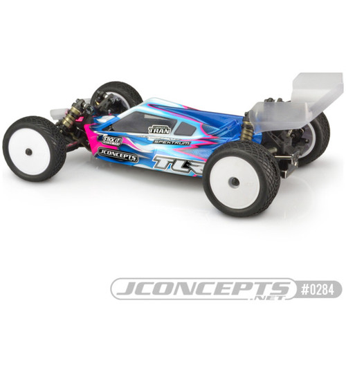 JConcepts Punisher 2 - TLR 22 5.0 Elite CLEAR body w/ S-Type wing:Lt JCO0284L