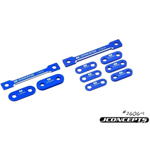 JConcepts Laydown Transmission Shim Set 1 & 2mm Blue :B6 JCO2606-1