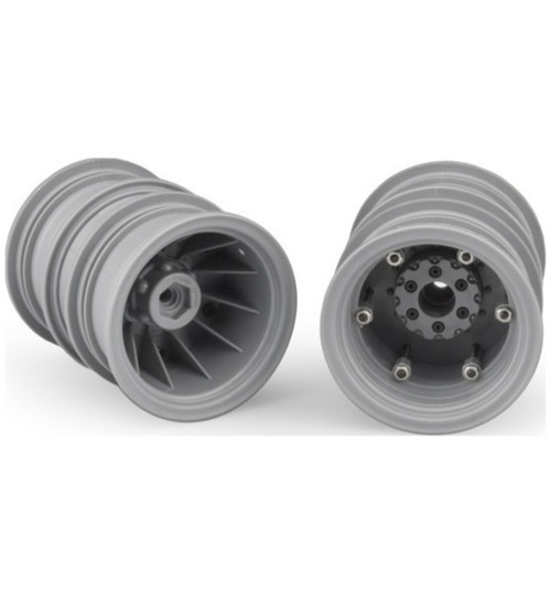 JConcepts Krimson Dually 2.6 Dual Wheels W Adaptors 2 -Gray JCO3388S